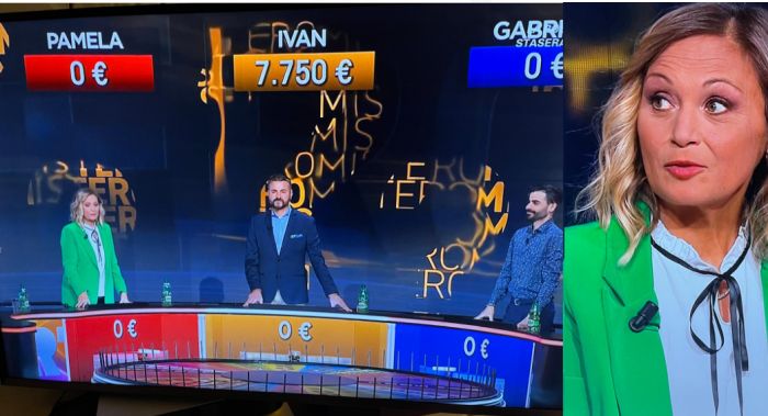 Pamela da Trieste a Canale 5: niente da fare contro il campione Ivan a 'La ruota della fortuna'
