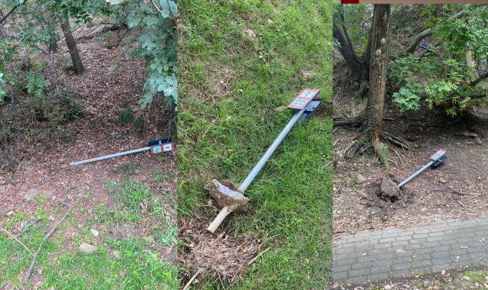 Vergogna sulla Ciclabile Cottur: cartelli abbattuti e sicurezza a rischio