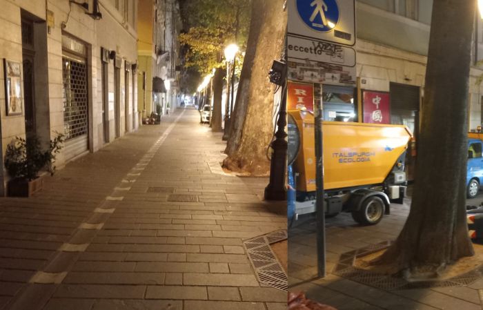  "Viale XX Settembre restituito alla città, pulito e splendente già da stamattina!"