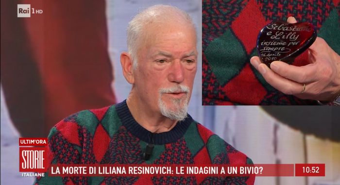 Un cuore inciso e un messaggio eterno: Sebastiano ricorda Liliana a Storie Italiane