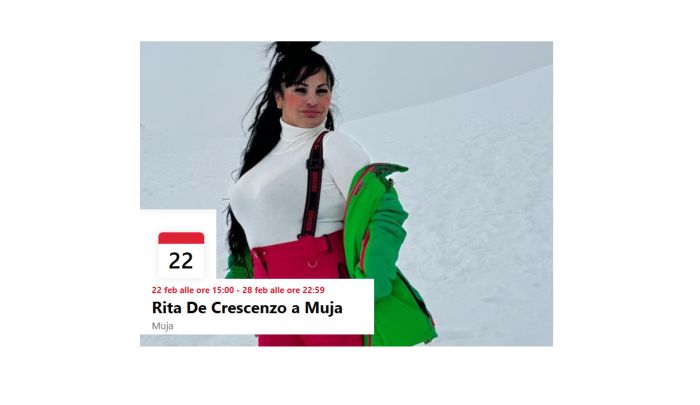 Rita De Crescenzo a Muja": un evento pieno di morbin, ma tutto inventato!