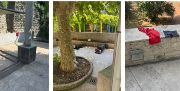 Triestina: "Giardino di via San Michele nel degrado: da fiore all’occhiello a dormitorio all’aperto"