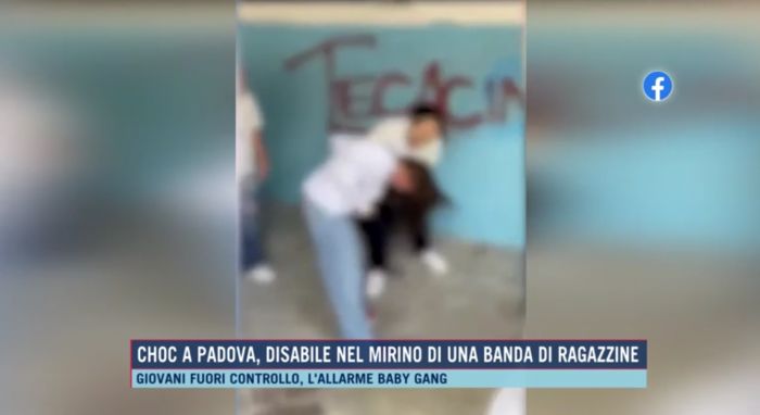 Shock a Padova, disabile umiliata da una baby gang: il caso a Morning News su canale 5
