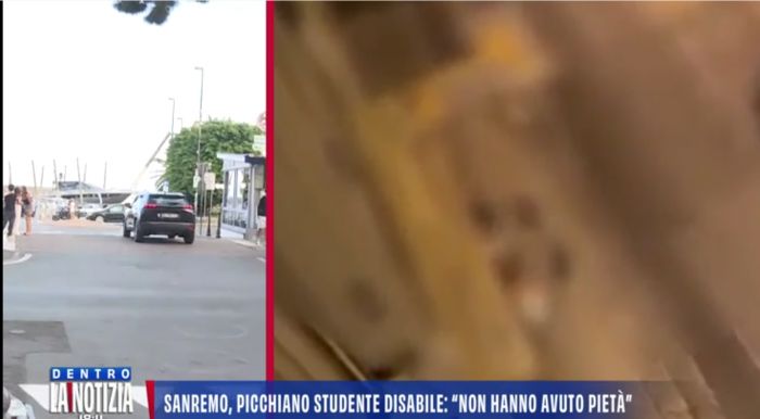 Dentro la notizia, violenza shock: studente disabile brutalmente picchiato a Sanremo