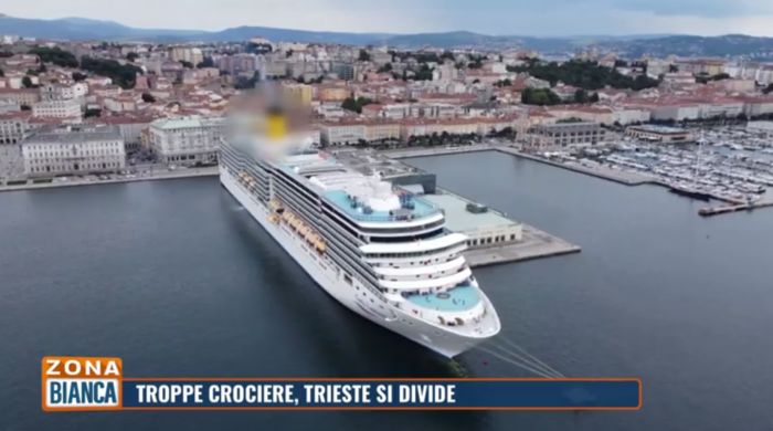 Zona Bianca, l’assedio delle crociere su Retequattro: Trieste soffocata dai giganti del mare