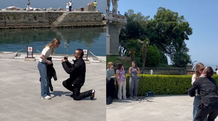 Proposta di matrimonio da sogno a Miramare: le note di MissMas trasformano il momento in magia (VIDEO)