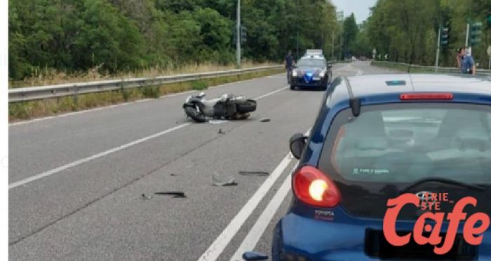  Incidente nel tardo pomeriggio a San Giovanni di Duino: scooterista triestino in gravi condizioni