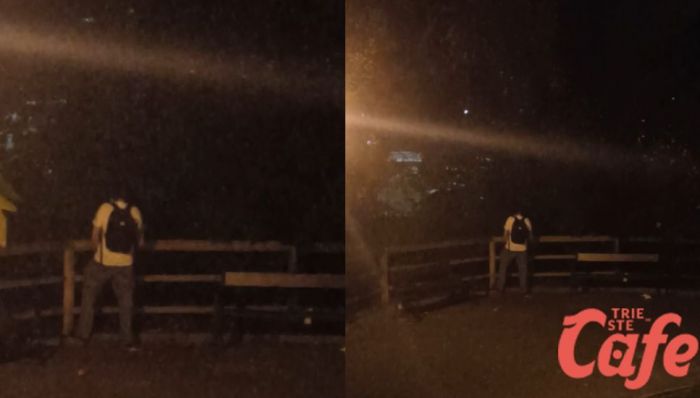 Ancora degrado notturno in città: uomo urina in passeggio Sant’Andrea!! (VIDEO)