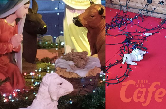 Monfalcone, vandalizzato il Presepe e decapitato Gesù Bambino: Cisint ne fa riposizionare uno nuovo (FOTO-VIDEO)