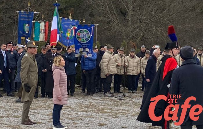 La Premier Giorgia Meloni è giunta alla Foiba di Basovizza (FOTO)