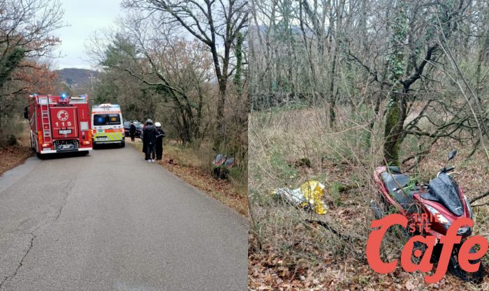 Monrupino, perde il controllo della moto cadendo rovinosamente a terra