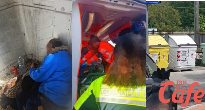 Dramma della povertà a Duino, senzatetto sorpreso a dormire in un cassonetto dei rifiuti 