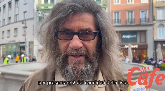 Europee, banchetto di Libertà in piazza della Borsa (all'interno Insieme Liberi) (VIDEO)