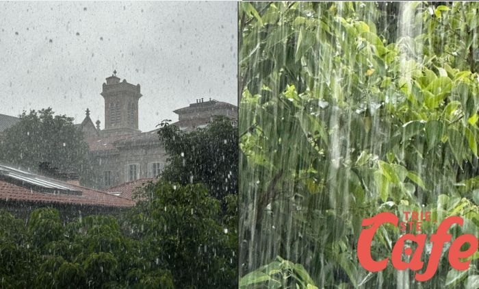 Violenta grandinata a Trieste nel pomeriggio