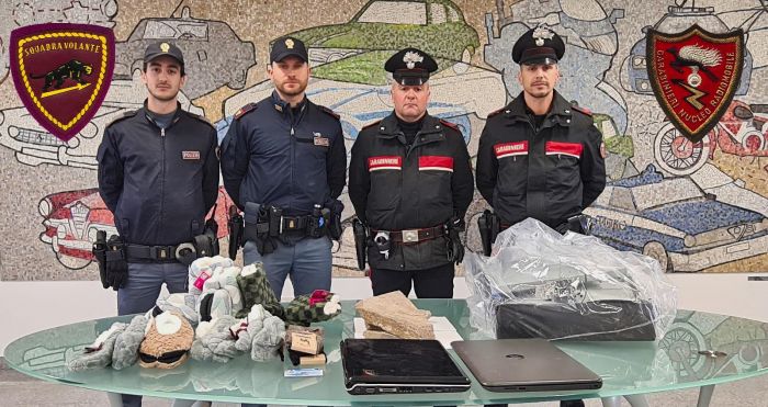 Volante della Polizia e radiomobile dei Carabinieri arrestano un cittadino italiano autore di furti