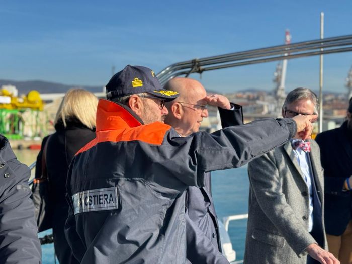 Ambasciatore Usa Jack Markell visita il Porto di Trieste