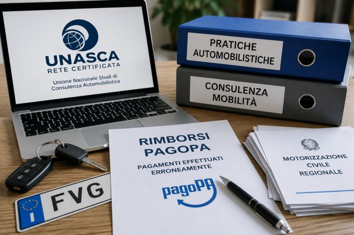 Nasce la Rete Certificata UNASCA: anche in Friuli Venezia Giulia attivo il servizio per i rimborsi PagoPA errati