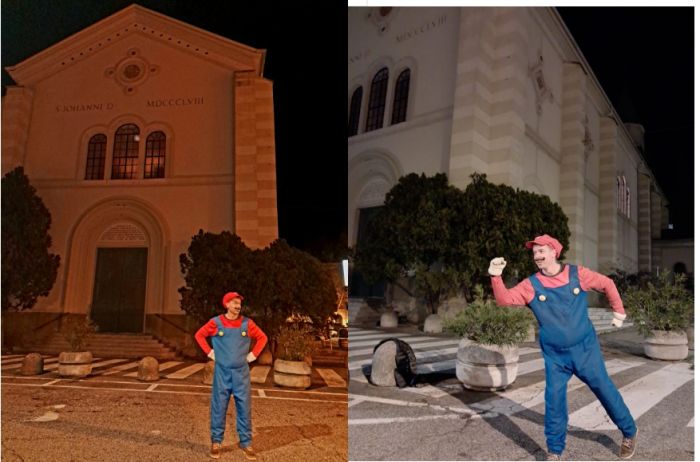 Super Mario sbarca a Trieste! L'iconico idraulico dei videogiochi avvistato in piazzale Gioberti