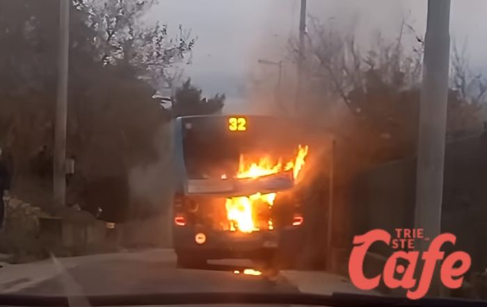 Principio di incendio su un autobus della linea 32 a Muggia: nessun ferito