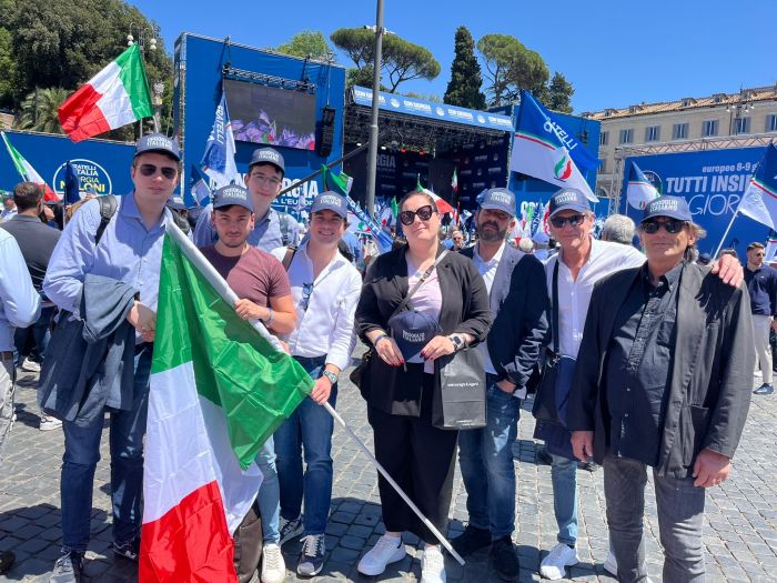 "Fratelli d'Italia, anche Trieste oggi a Roma insieme a Giorgia per cambiare l’Europa!"