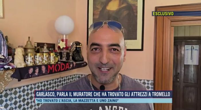 Garlasco, il muratore che ha trovato gli attrezzi a Tromello: «Sotto fango da anni, anche uno zaino militare»