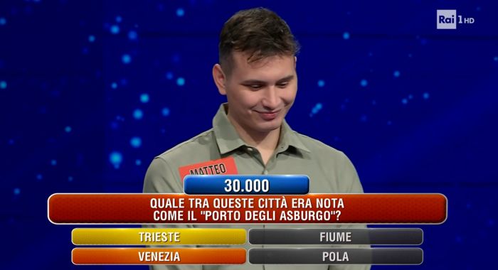 Trieste protagonista a "L'Eredità": la domanda sul "Porto degli Asburgo" mette in difficoltà i concorrenti