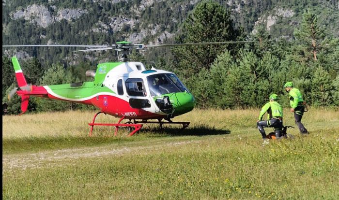 Sorpresa dalla pioggia in montagna, Recuperata coppia francese imapurita