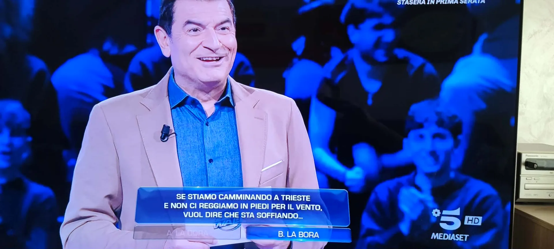 Trieste protagonista a "The Wall": la Bora conquista il quiz di Canale 5