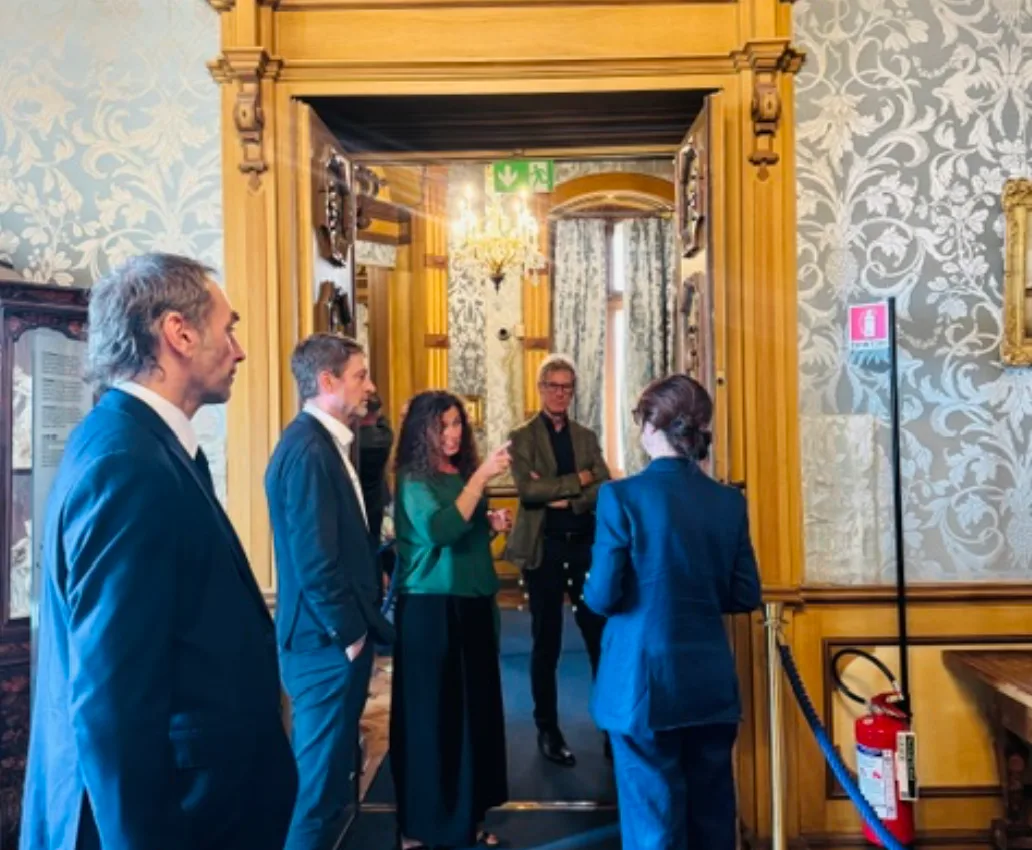 Trieste, Il ministro degli Esteri albanese Hoxha in visita al Castello di Miramare