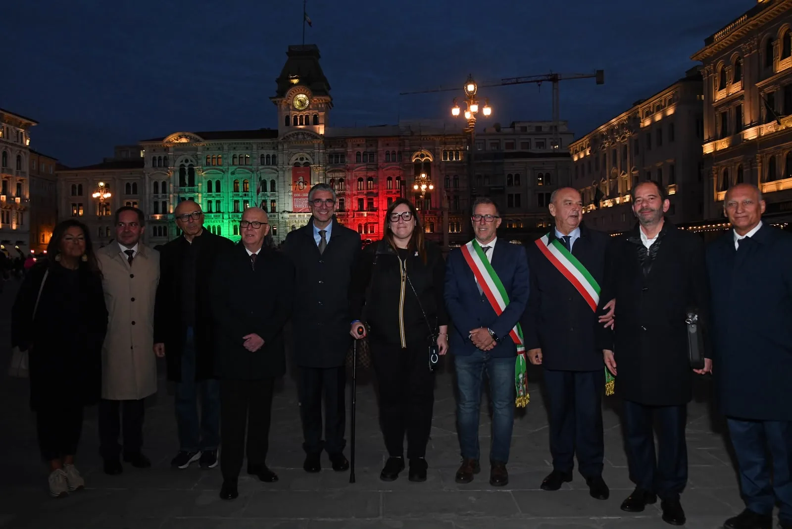 Trieste, il Municipio si illumina di tricolore fino al 4 novembre grazie a Nicole Matteoni