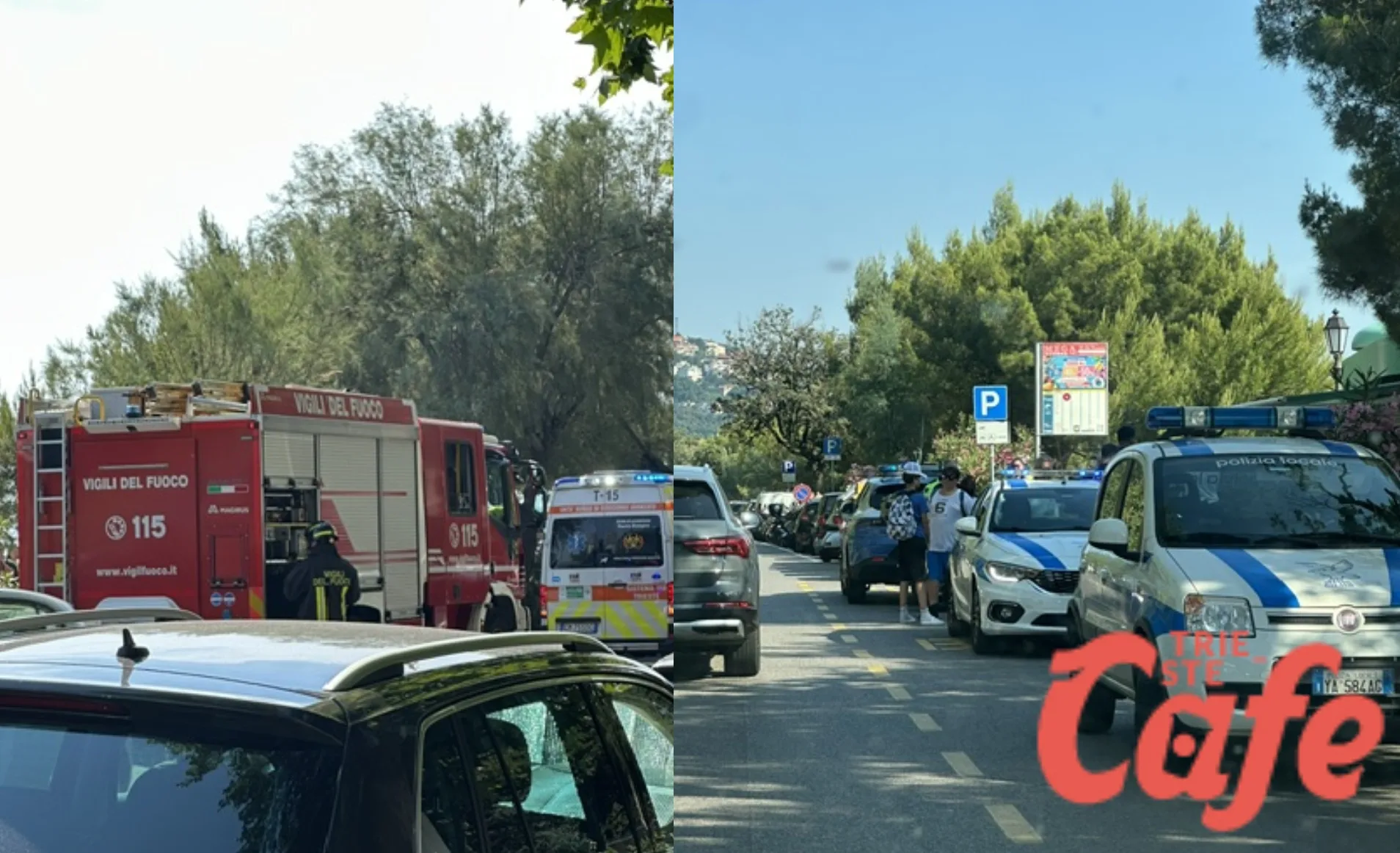 Incidente a Barcola nel tardo pomeriggio: ferito all'ospedale