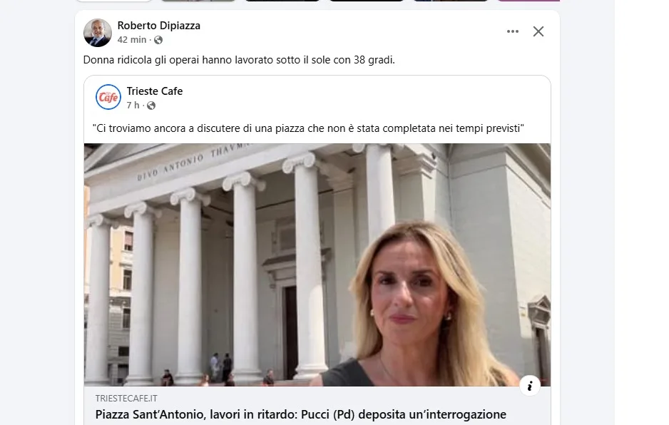 Trieste, scontro durissimo Dipiazza-Pucci: «Donna ridicola». La consigliera PD: «Superato il limite»