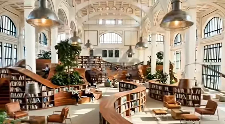 Sogno per il Salone degli Incanti: una grande biblioteca multimediale pubblica e rifugio climatico