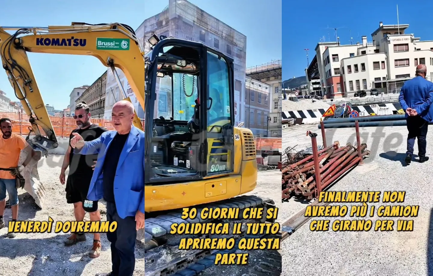 Ponte Bianco, Dipiazza: "Lavori quasi conclusi, il traffico pesante uscirà dal centro di Trieste" (VIDEO)