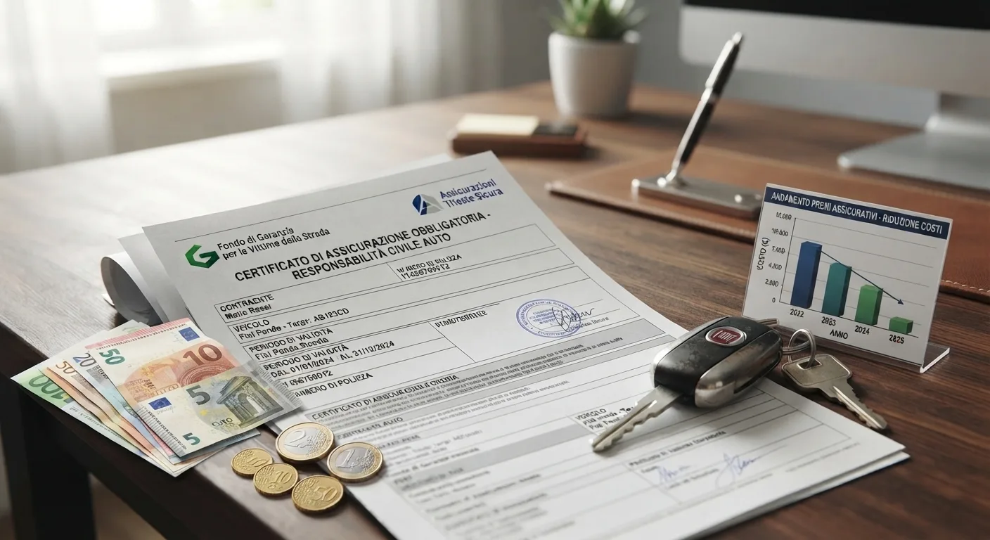 Assicurazioni auto in calo a Trieste: ad agosto 2026 la spesa media scende del 5,3%