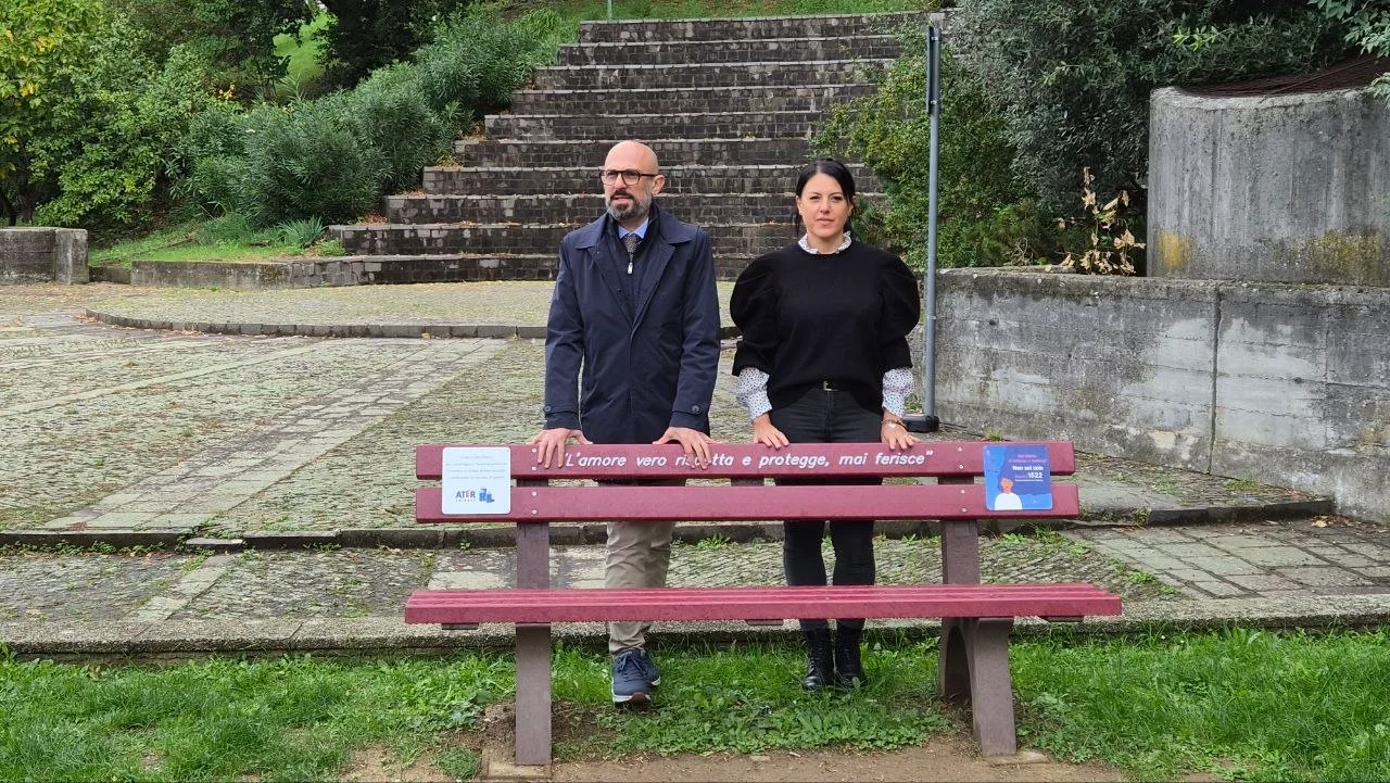 Ater. Inaugurata la Panchina Rossa all'interno del comprensorio di Melara