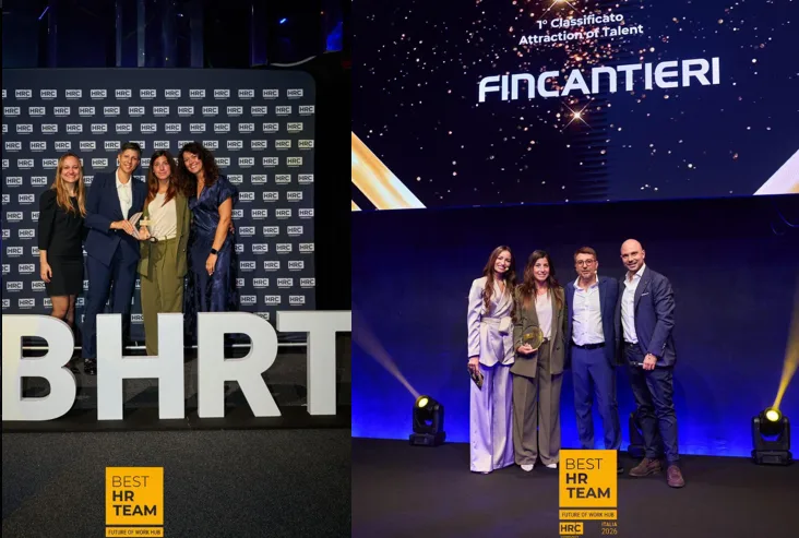Fincantieri fa tris ai Best HR Team 2026: tre riconoscimenti per talenti, leadership e risorse umane