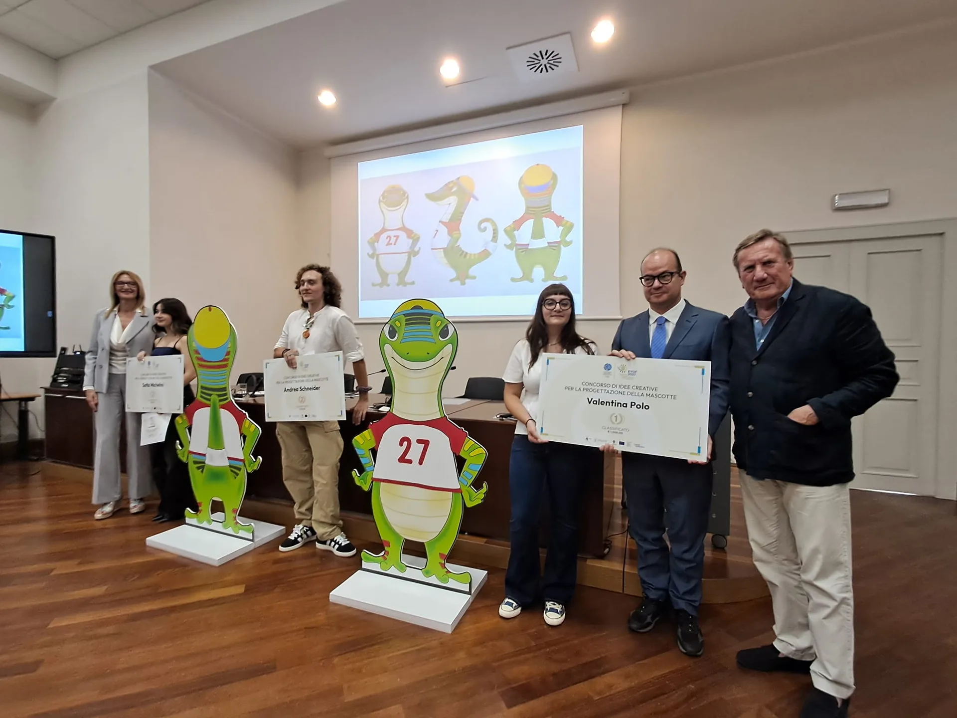 EYOF Lignano 2027: la lucertola “Doro” è la mascotte ufficiale dei Giochi