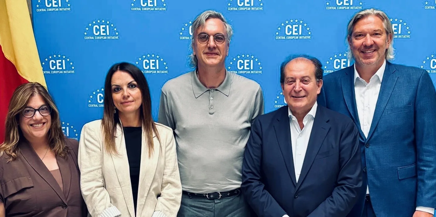 Il Presidente della Camera di Commercio serba Marko Čadež in visita al Segretariato dell’InCE