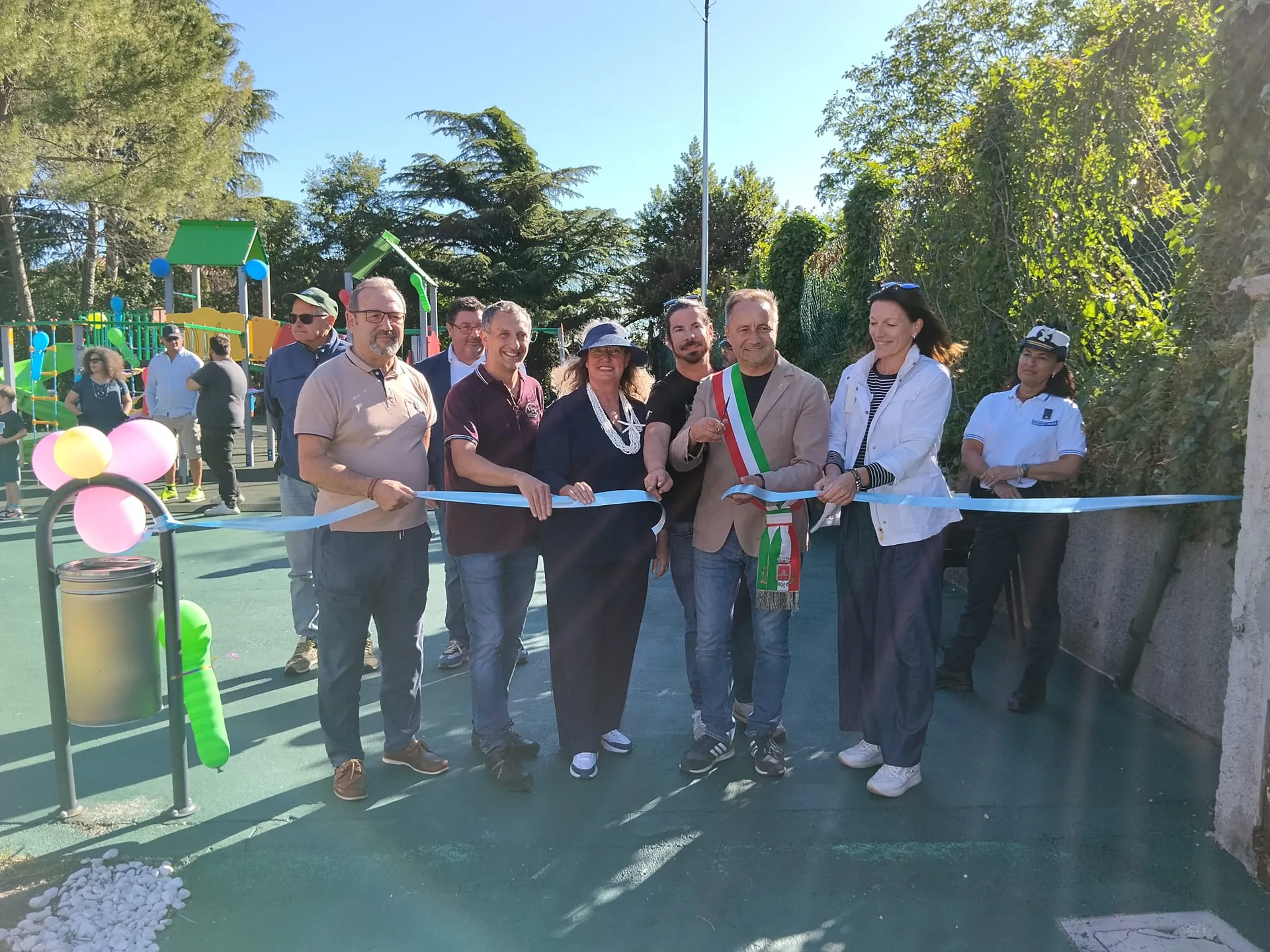 Inaugurata area giochi ad Aurisina