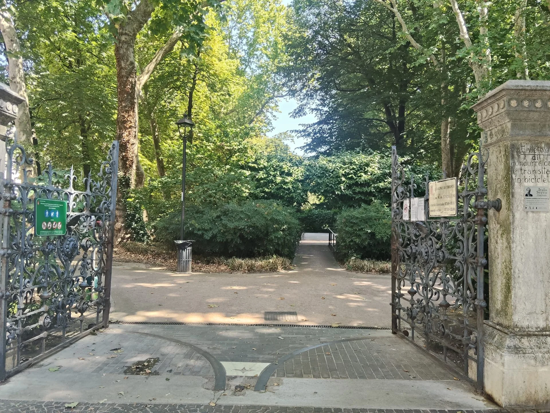 Trieste, Giardino Pubblico: guardie giurate in presidio contro roditori e fauna selvatica