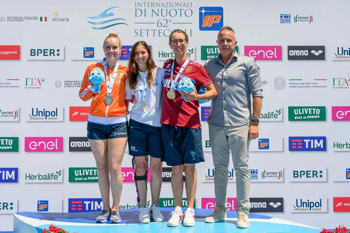 Giorgia Marchi conquista il terzo posto al Trofeo Settecolli: nuovo podio internazionale nei 100 rana