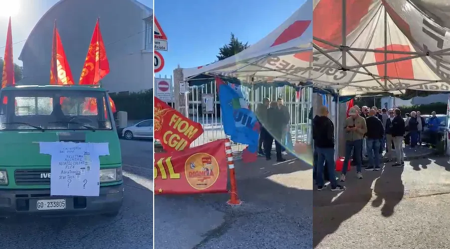 Trieste, corteo Startech al via. Lucchetto (Fiom Cgil): «Per i lavoratori il tempo è finito da tempo» (VIDEO)