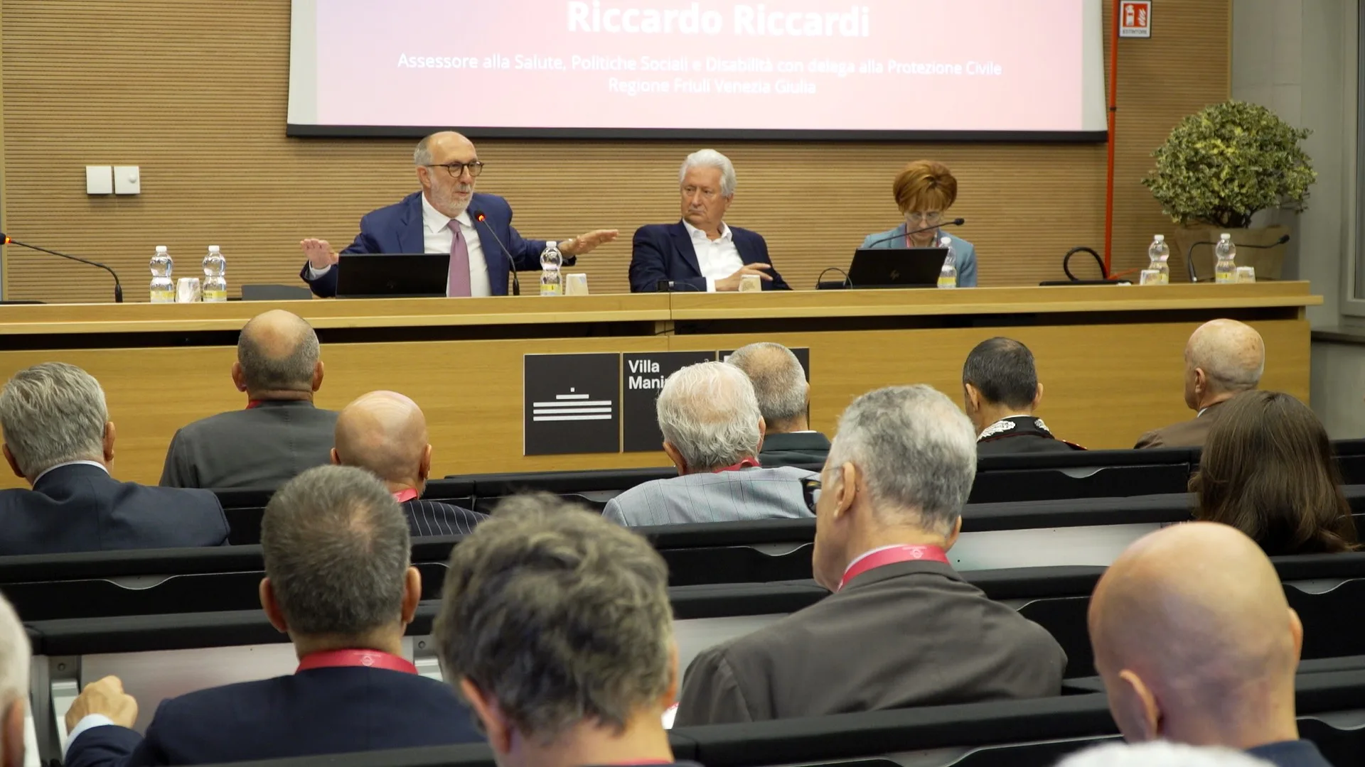 Sanità e Intelligenza Artificiale, Riccardi a Villa Manin: «I piani di prevenzione non siano più settoriali»