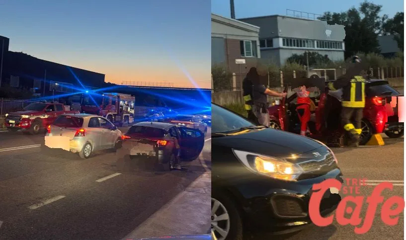 Muggia, schianto in via Caduti sul Lavoro: motociclista soccorso e traffico rallentato