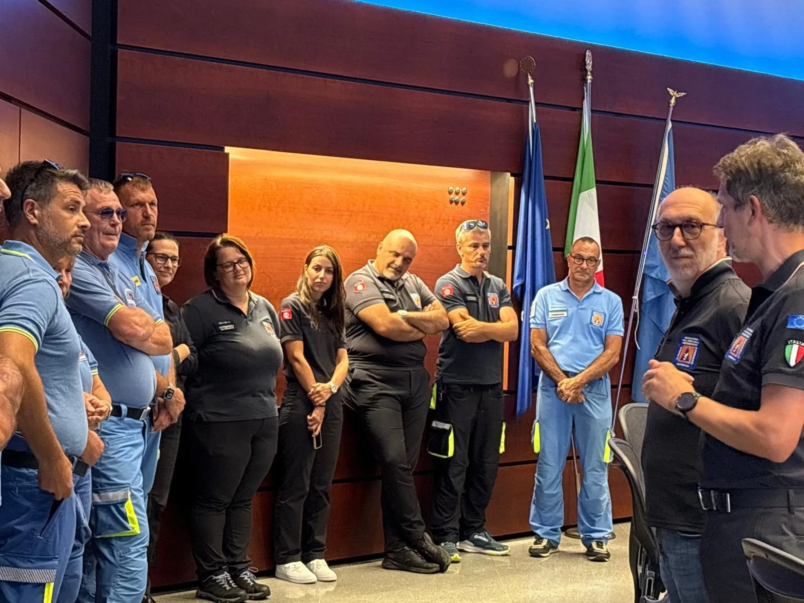 Protezione civile: Riccardi accoglie i volontari rientrati dalla Sicilia