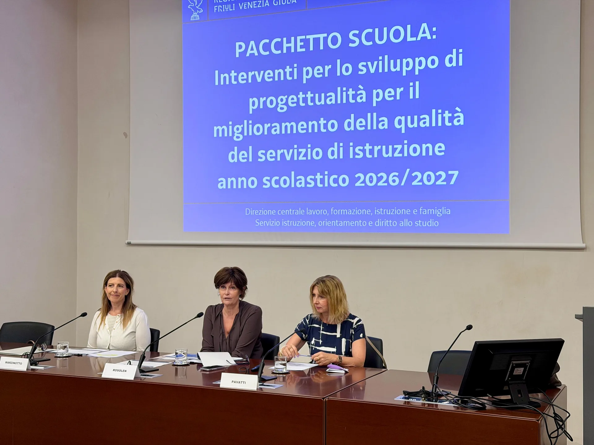 Istruzione. Rosolen: "4,5 mln per Pacchetto scuola 2026-27"