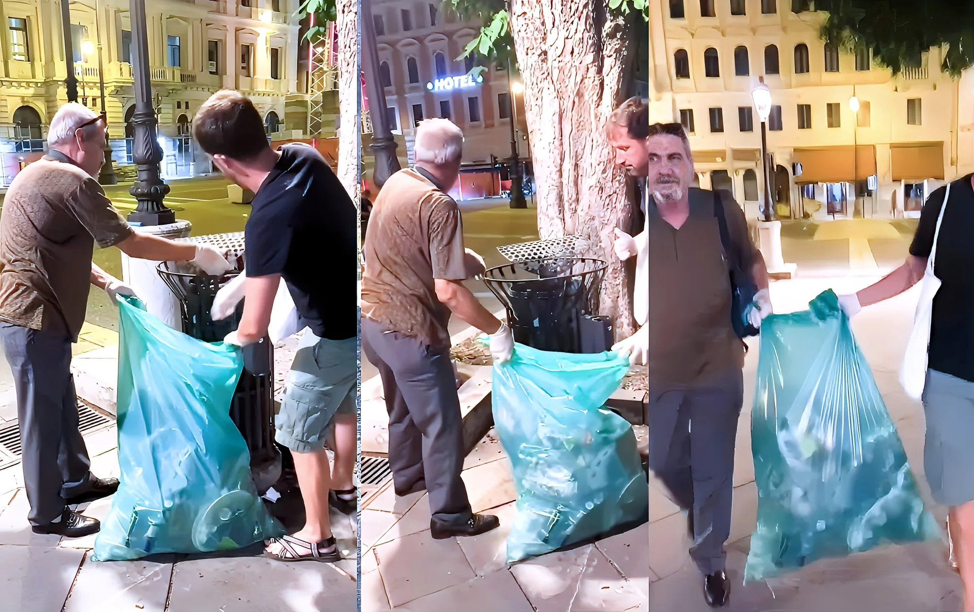 Trieste, il gesto silenzioso di Linea d'Ombra: piazza Libertà ripulita dopo una serata di lavoro (VIDEO) 